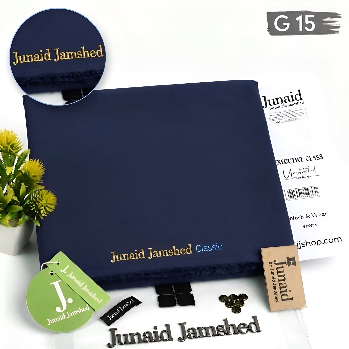 Junaid-Jamshed Navy blue