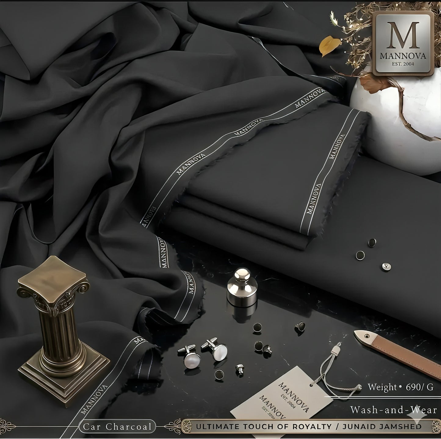 Mannova Unstitch Charcoal Grey